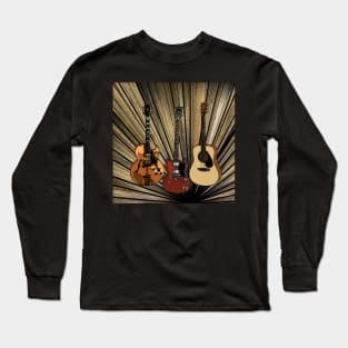 Three Guitars Long Sleeve T-Shirt